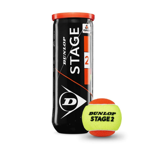 Dunlop Stage 2 ORANJE 3-tin - Tennis Supplies