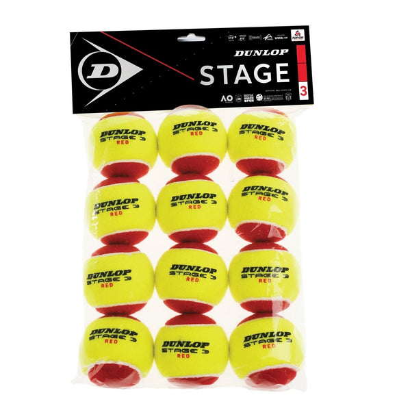 Dunlop Stage 3 ROOD 12-pack - Tennis Supplies