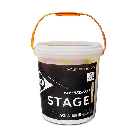 Dunlop Stage 2 ORANJE Bucket 60 stuks - Tennis Supplies