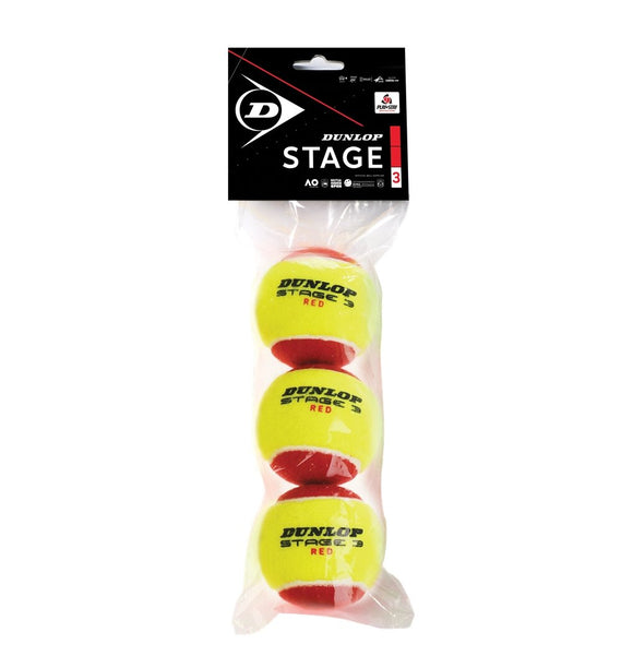 Dunlop Stage 3 ROOD 3-pack - Tennis Supplies